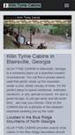 Mobile Screenshot of kilin-tyme-cabins.com