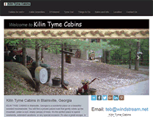 Tablet Screenshot of kilin-tyme-cabins.com